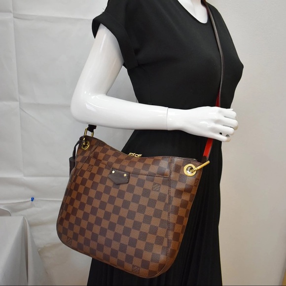 Louis Vuitton Damier Ebene South Bank Besace Bag Purse - Picture 13 of 14